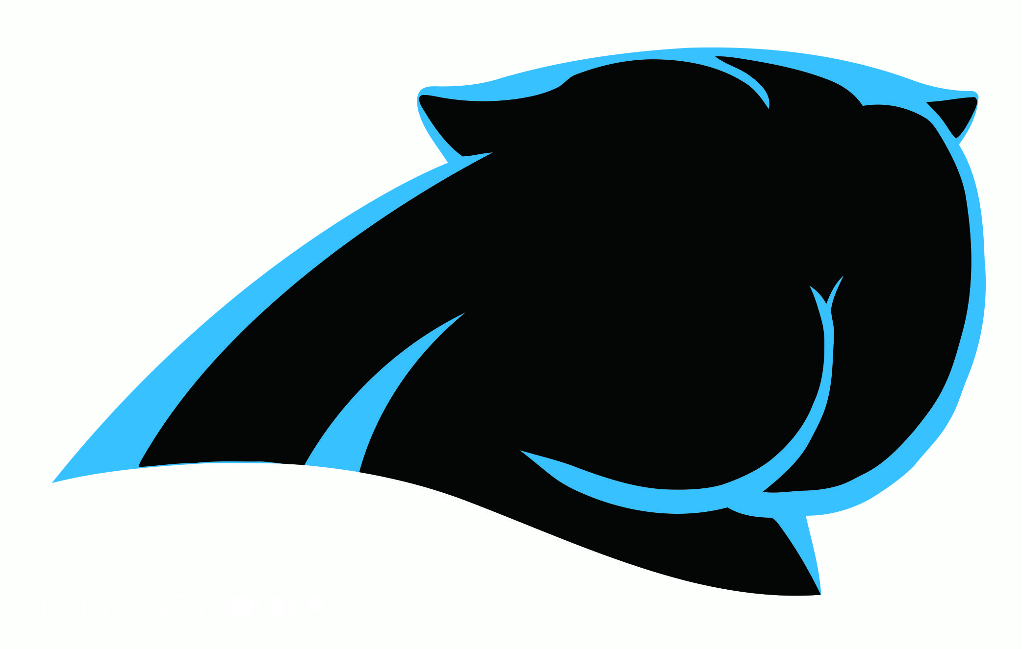 Carolina Panthers Butts Logo iron on transfers